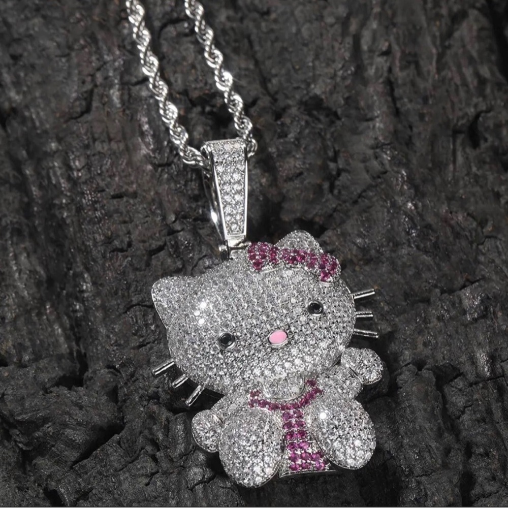 Hello Kitty Necklace, Hello Kitty Pendant, Hello Kitty Jewelry View 6